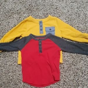 Size 18/24 months Lot of 2 old navy boys shirts